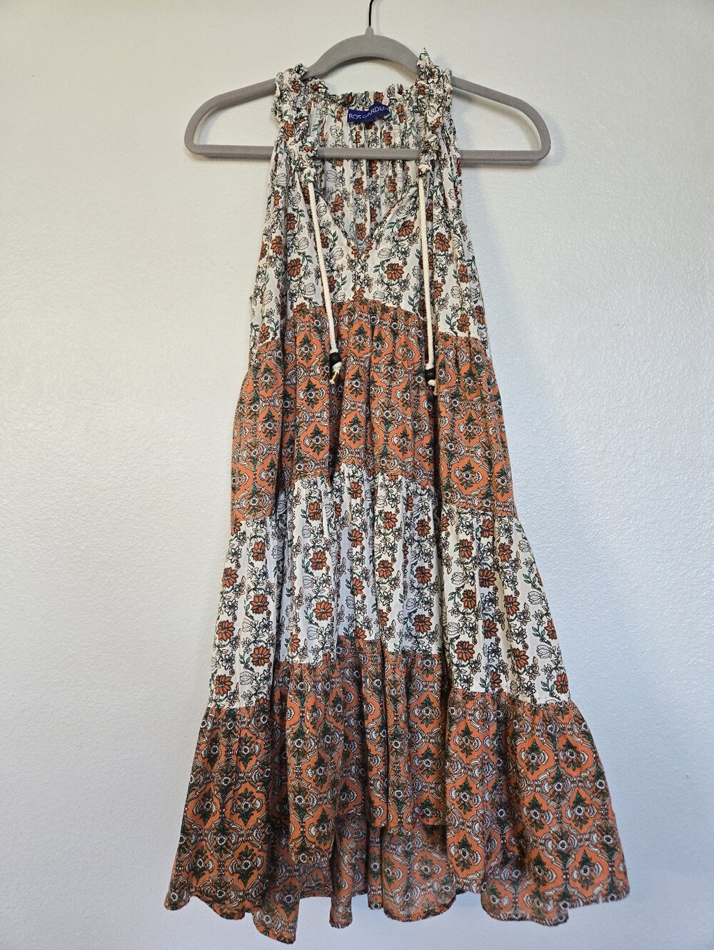 Ro's Garden Sofia Floral Anthropologie Dress, Size Medium